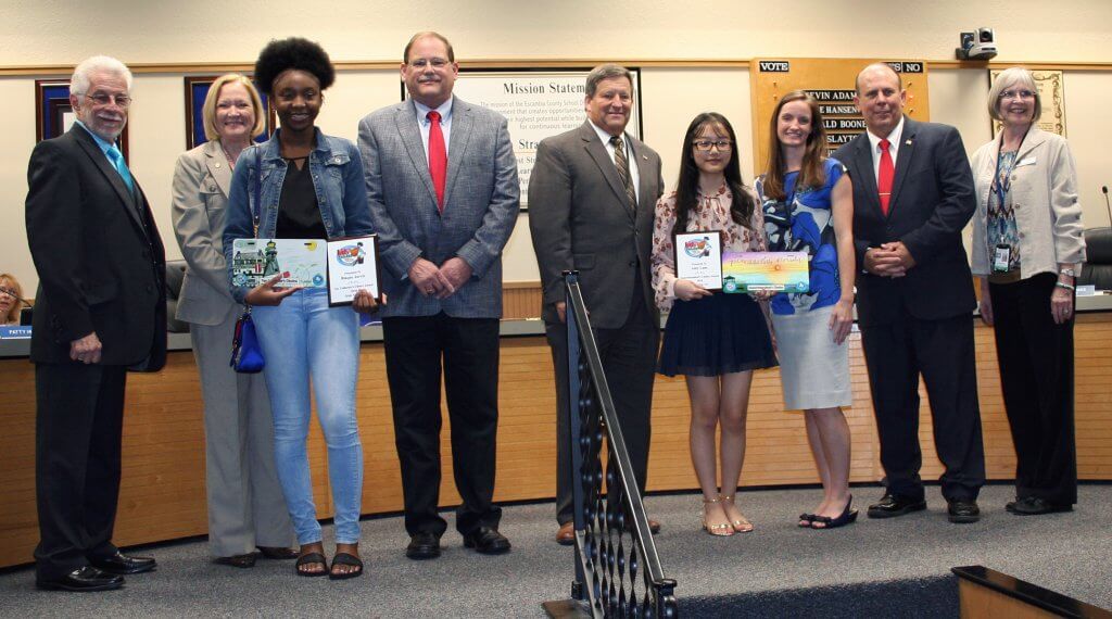 Kids Tag Art Winners Recognized Tax Collector of Escambia County