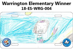 Warrington Elementary Winner - Water scene with mermaid swimming